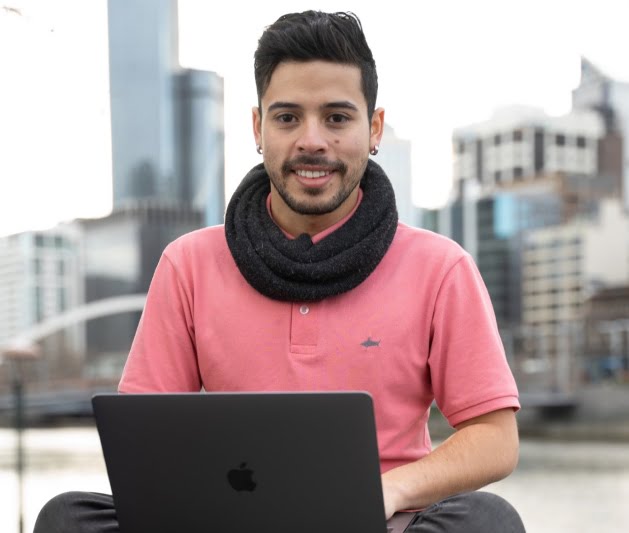 A student working from the Diploma of Leadership and Management offered by the Australian Pacific College