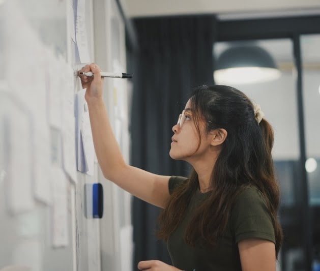A student working from the Diploma of Project Management offered by the Australian Pacific College