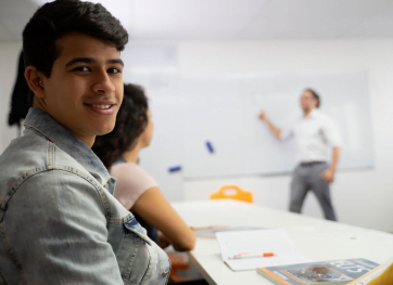 Student undertaking B2 First Preparation Course at English Unlimited