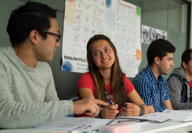 Australia Pacific College and English Unlimited students in a classroom