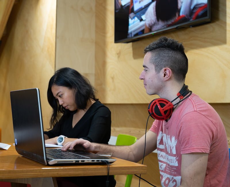 APC Design School Students working on a portfolio of work