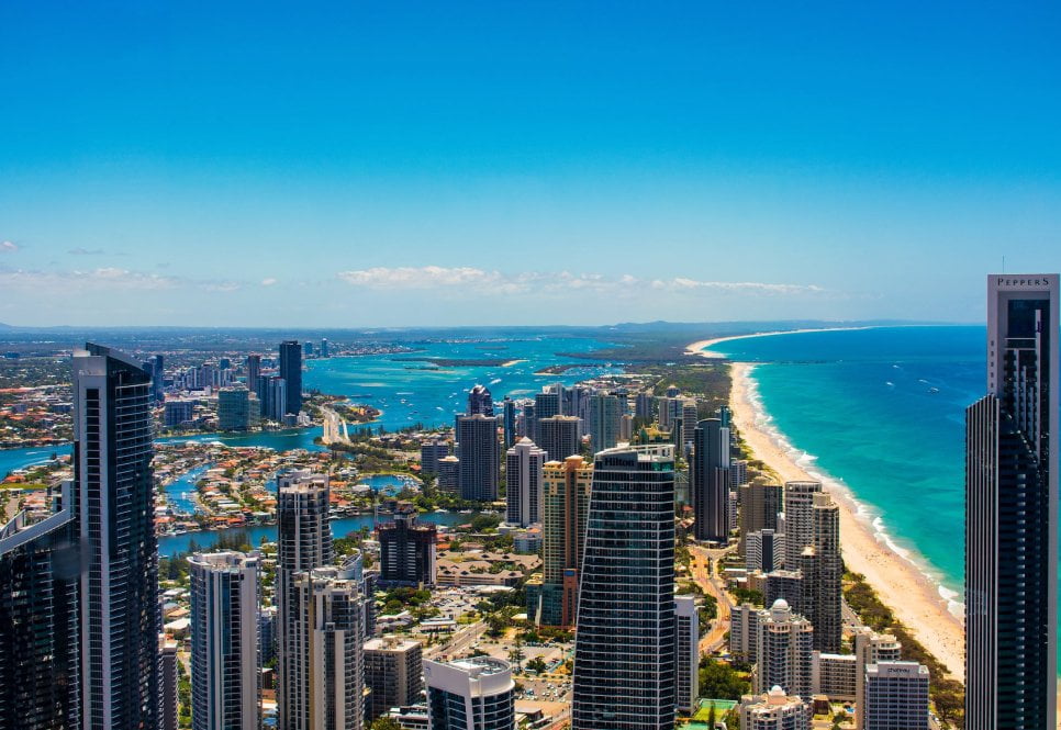 A location shot near the Australian Pacific College Gold Coast Campus