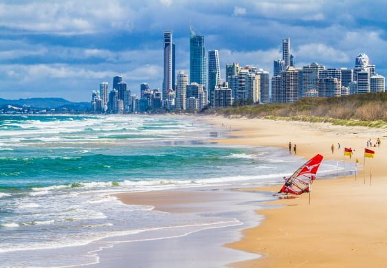 A location shot near the Australian Pacific College Gold Coast Campus
