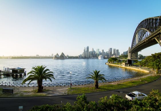 Sydney Harbour Bridge located near the Australian Pacific College, York St, Sydney campus