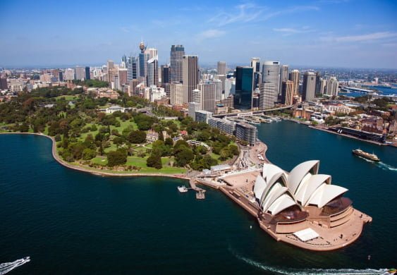 A location Shot of Sydney's famous Opera House near the Australian Pacific College York Street Campus