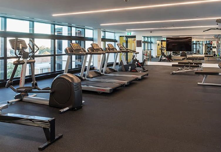 Gym facilities at Iglu student accommodation for Australian Pacific College