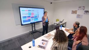 Students attending Graphic Design at Australian Pacific College, Brisbane