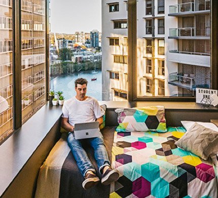 Australian Pacific College student accommodation at Student One in Brisbane