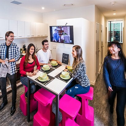 Students of Australian Pacific College staying at Student One in Brisbane