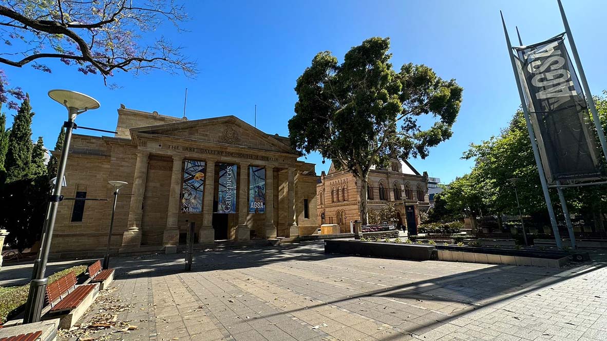 The Art Gallery of South Australia in Adelaide is visited by students of Australian Pacific College